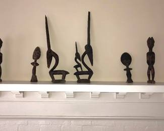 African artifacts bought in the 1960 during the peace corps