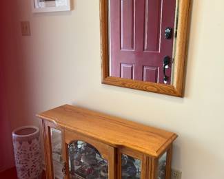 Credenza  w/Mirror glass shelves