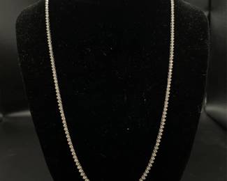 Classic 3 Carat Diamond Tennis Chain Necklace