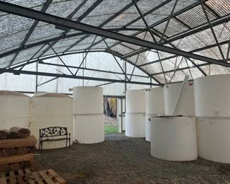 (18) un-used 600 gallon water tanks - $700 and (2) 5'x7' un-used water tanks that hold 1000-1500 gallons water. - $850 ea.