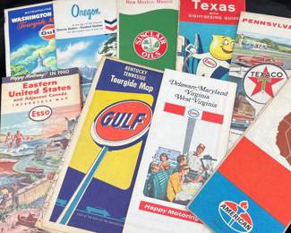 Vintage Travel Map Collection