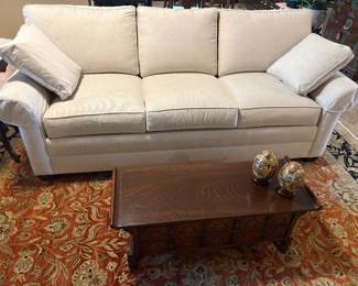  Ethan Allen Bennett Rolled Arm Sofa