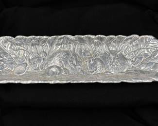 Arthur Court Aluminum Oblong Bunny Tray 