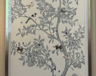 Sculptural "Large Tree with Butterflies" wall art piece by artist Dawn Wolfe for Ethan Allen.