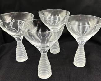 Mid-Century Modern Martini or Cocktail Glasses