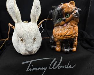 Vintage Timmy Woods Wooden Novelty Purses