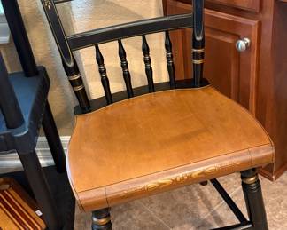 Late 20th Century Black Hitchcock Chair