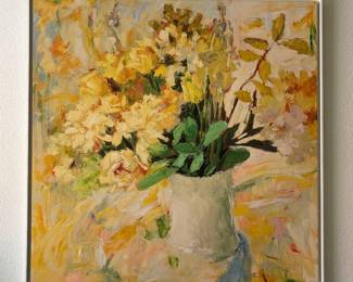 “Summer’s Bounty”   Ethan Allen (Framed Size 49” x 49”)    
