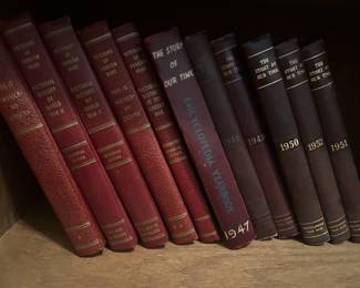 Pictorial History of World war II memorial edition & The Story of Our Time 1947-1951 Encyclopedia yearbook