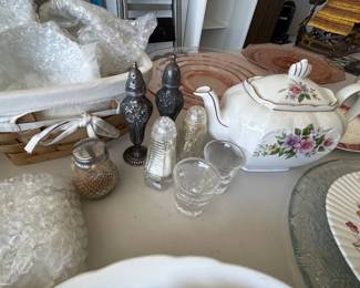 Vintage Salt & Pepper Shaker & China