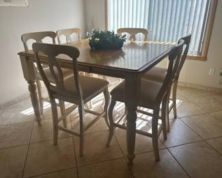 High Dining Table with Chairs