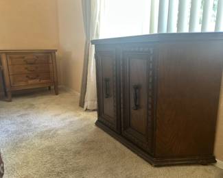 Vintage Cabinet & Night Stand