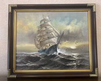 Oil Painting (Ship)