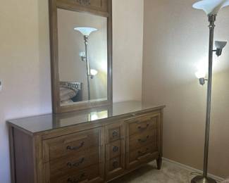Vintage Bedroom Set with Mirror