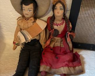 Vintage Mexican cloth dolls
