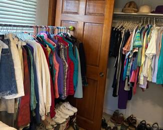 Vintage jackets, sportcoats, dresses, skirts, suits, scarves, sweatshirts