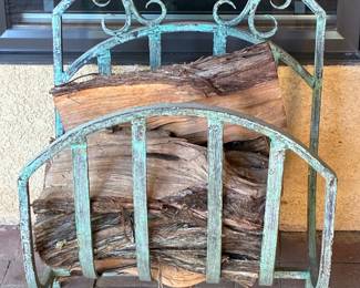 Vintage firewood rack