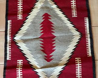 Navajo diamond pattern rug
