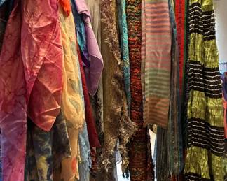 Scarves, scarves and more scarves