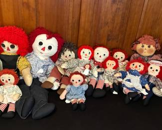 Knickerbocker Raggedy Ann and Andy dolls