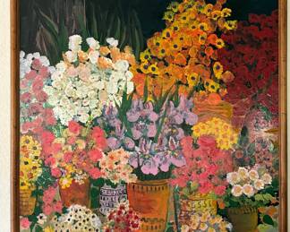 Large oil painting, artist unknown