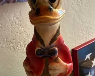 1940s carnival chalkware Donald Duck circus prize