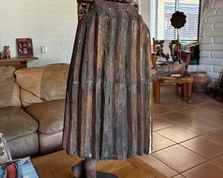 Spanish Colonial Bulto 33" Saint Fiacre of Gardeners