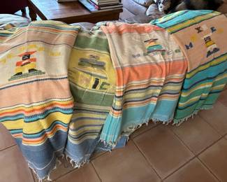 1970s Mexico woven table cloths