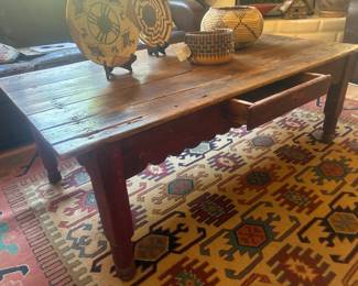 20th Century Indian Takhat coffee table/drawer