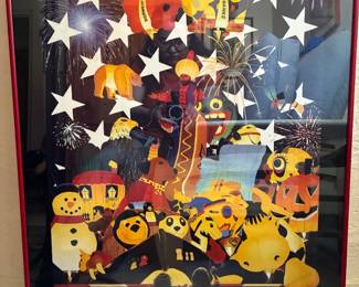 1995 Rodeo glowdeo Mark Pacan, signed poster