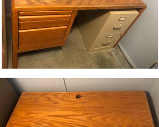*Pre-Sale Oak Office Desk is made by Encore and is 49 inches long X 25 inches deep X 29.5 inches tall $35