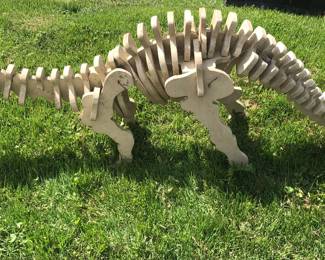 *Pre-Sale 6 foot long Outdoor Wood DINOSAUR $55