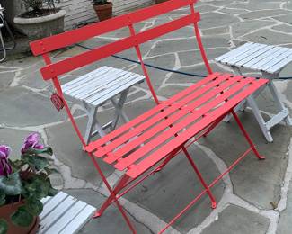French bistro bench