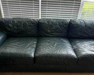 Green Leather couch