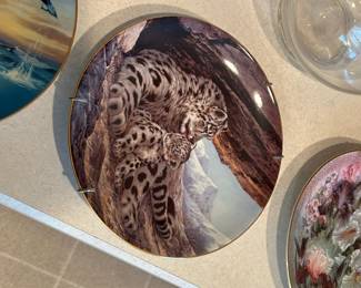 The Snow Leopard "Last of Their Kind" Collector Plate by Will Nelson