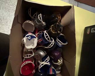 Collection of Miniature NFL Gumball Helmets