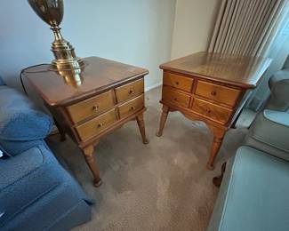 Pair of Ethan Allen "Country Crossings" Maple End Tables