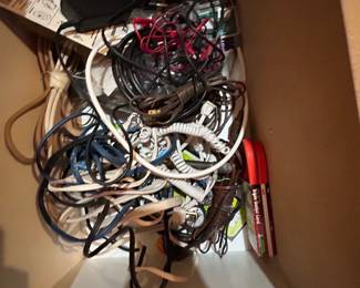 Assorted Electronic Cables and Adapters