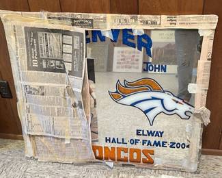 Denver Broncos John Elway Hall of Fame 2004 Mirror