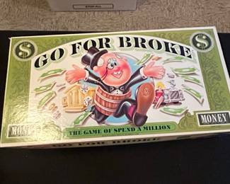 Go For Broke Board Game - Selchow & Righter 1965