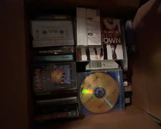 Assorted Music Cassettes and CDs