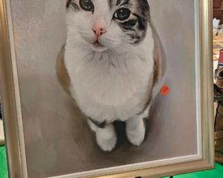 FRAMED CAT PICTURE