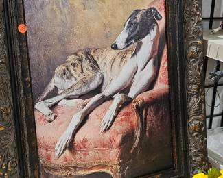 FRAMED DOG PICTURE