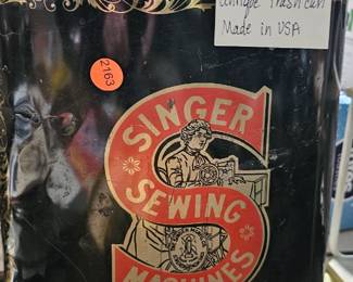 SINGER TRASH CAN