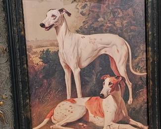 FRAMED DOG PICTURE