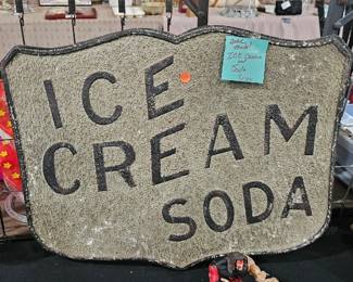 VINTATE ICE CREAM SODA SIGN