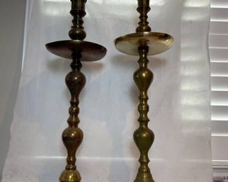 d solid Brass Altar Mantel Candlesticks