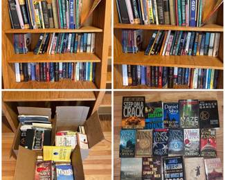 b Large Lot of 100 Books Including Fiction, Political, Religious  Thriller Titles