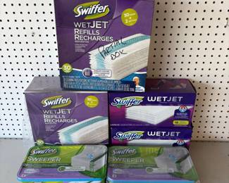 g wiffer WetJet and Sweeper Refills Lot with Partial and Full Packs