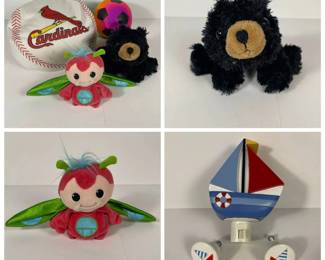 d Sailboat Themed Bathroom Accents, Assorted Plush Toys, and Mini Soccer Ball